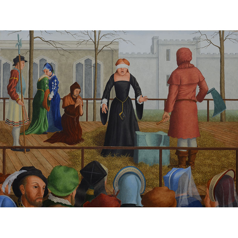 Execution of Lady Jane Grey by Rodney Robert Brown 24x32