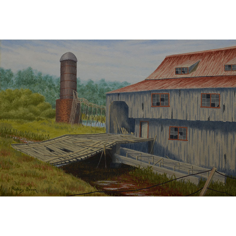 Abandoned Sawmill by Rodney Robert Brown 14x21