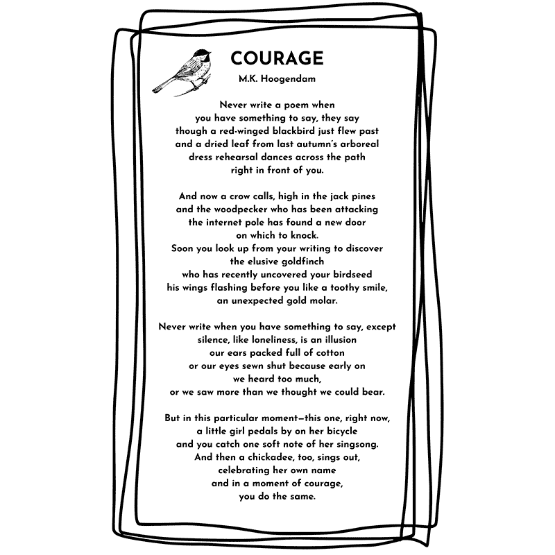 Courage by Meredith Katie Hoogendam