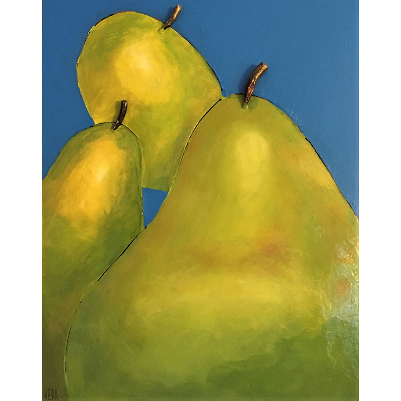 Metal Pears by Vera Litynsky
