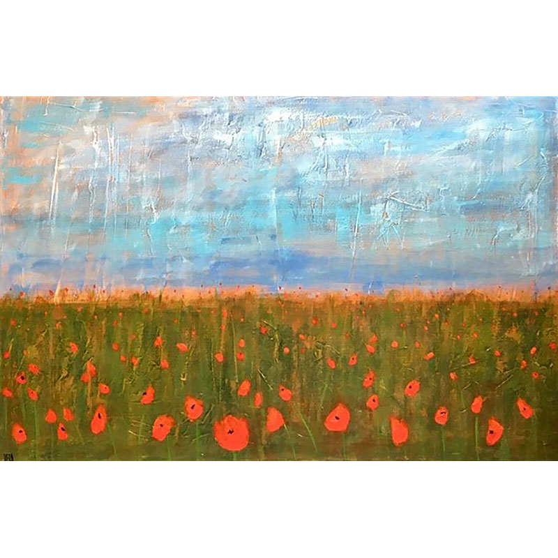 Poppy Field by Vera Litynsky